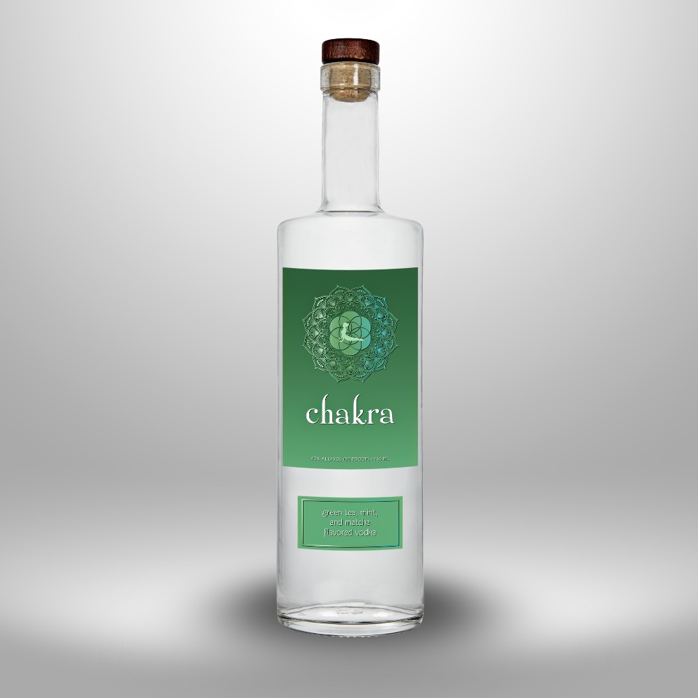 green tea mint matcha flavored chakra vodka