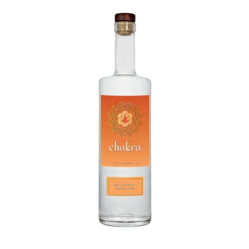 peach hibiscus flavored chakra vodka