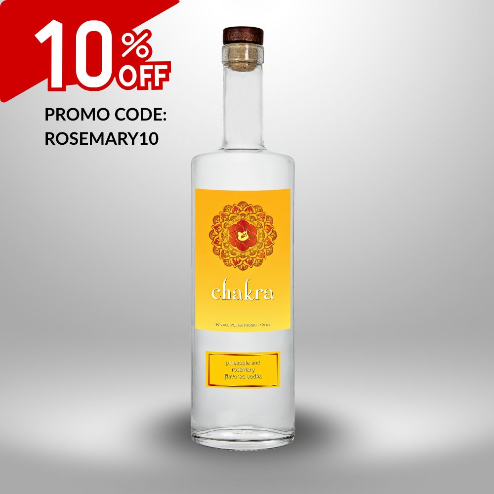 pineapple rosemary flavored chakra vodka 10% OFF