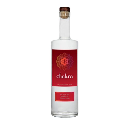 red apple ginger root flavored chakra vodka