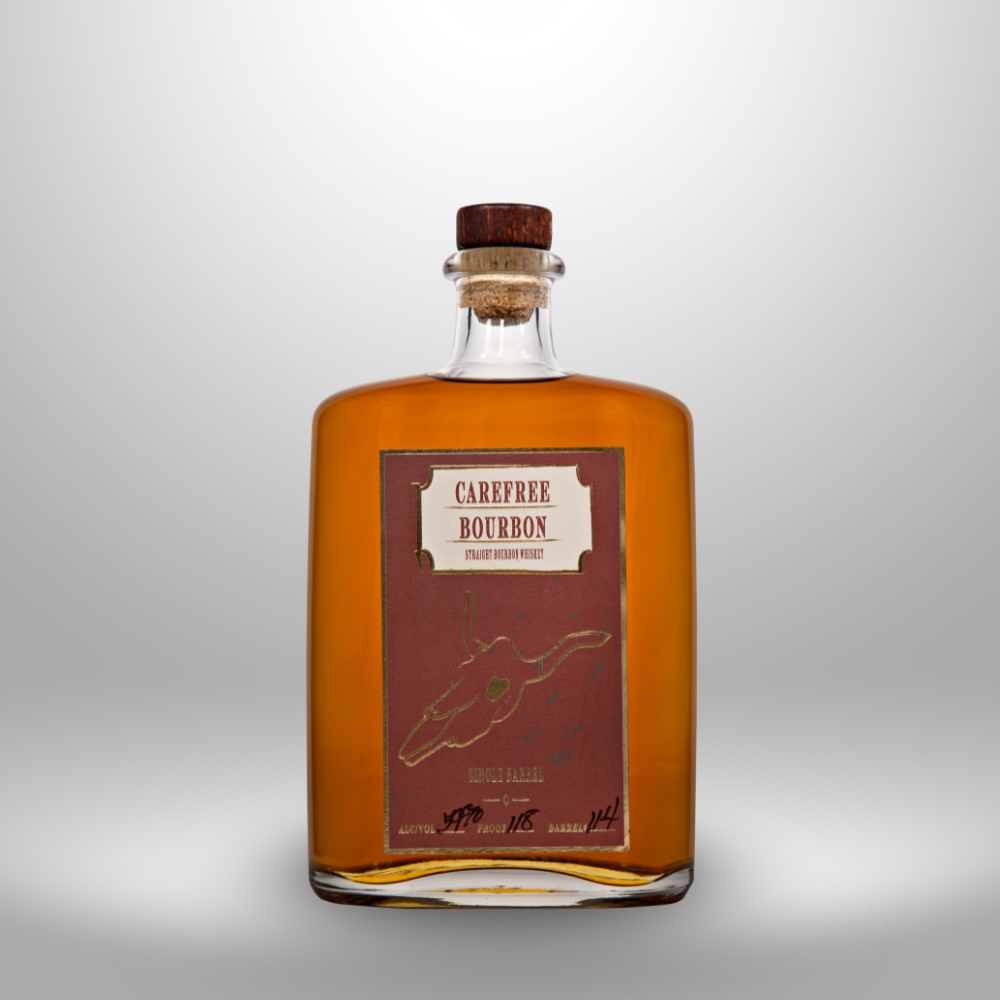 single barrel carefree bourbon whiskey